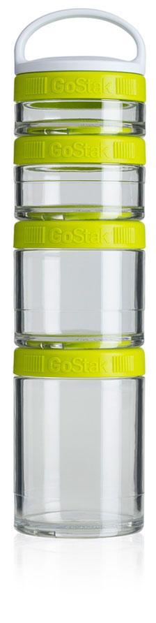 Sundesa Blender Bottle GoStak, White - Starter 4Pak 